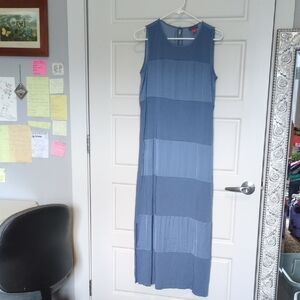 Vince Camuto Blue Sleeveless Maxi Dress